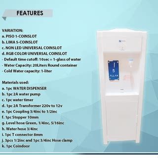 automatic tubig machine|WATER DISPENSER VENDO, AUTOMATIC TUBIG MACHINE, .